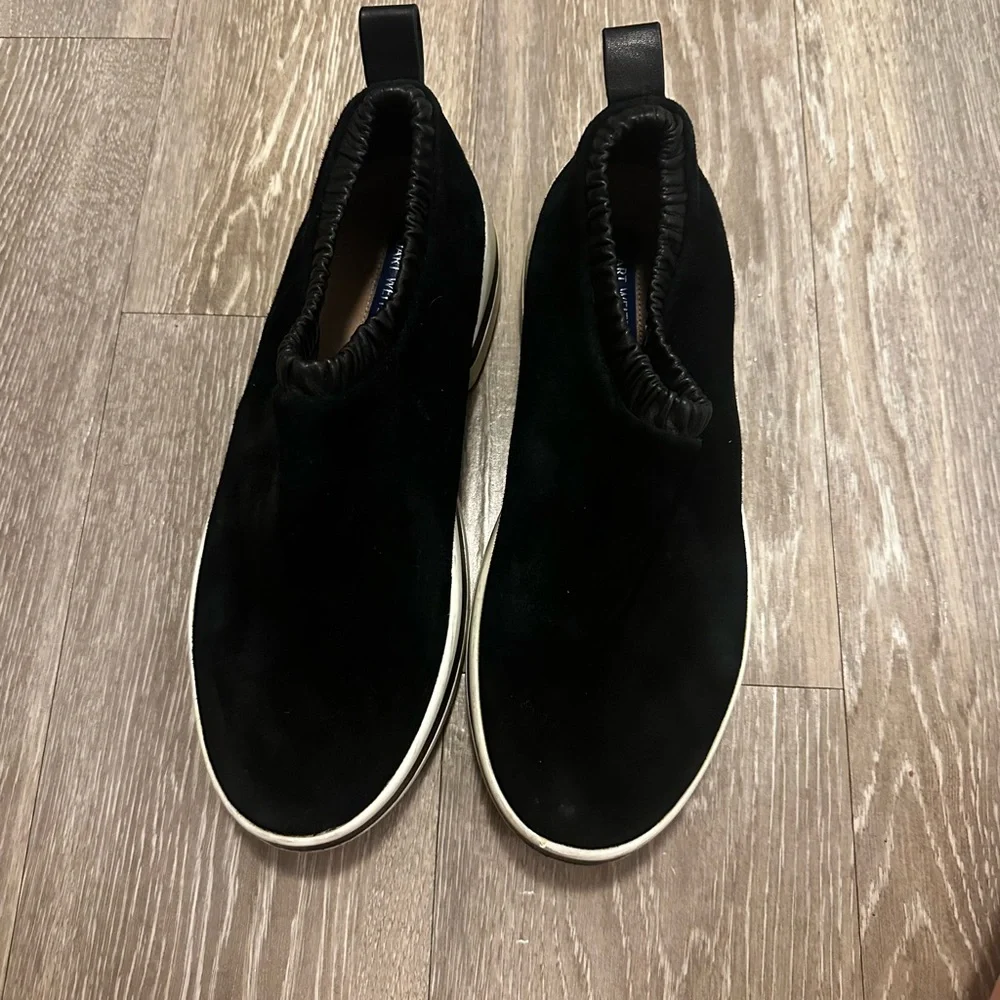 Stuart Weitzman Suede Pull-on Sneaker